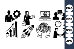 Business Strategy Icons Vector for Presentations Product Image 1