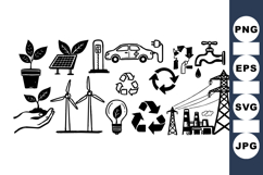 Renewable Energy Icon Set For Environmental Projects Product Image 1