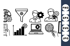 Business Strategy Icon Set for Workflow Design Product Image 1