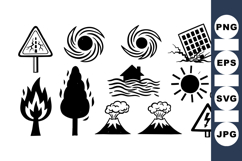 Natural Disaster Icon Bundle For Emergency Designs Product Image 1