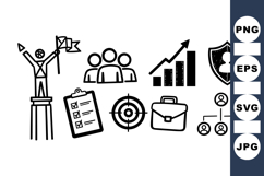 Business Success Icons SVG Vector Product Image 1