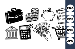 Finance Icon Vector Clipart Product Image 1