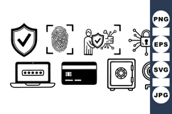 Cyber Security Icon Vector Product Image 1