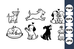 Playful Puppy Svg Clipart For Kids Crafts Product Image 1