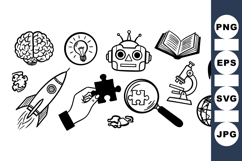Educational Science Icon Vector for Learning Product Image 1