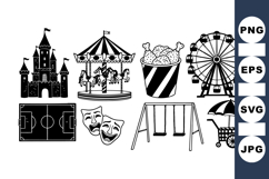 Carnival Amusement Park Clipart for Kids Product Image 1