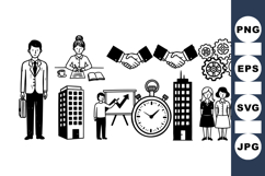 Business Office Vector Clipart for Corporate Use Product Image 1