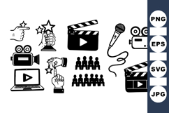 Video Production Icon Collection For Media Projects Product Image 1
