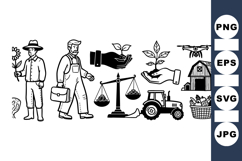 Farmers Market Vector Clipart For Agriculture Product Image 1