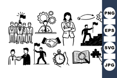 Business Strategy and Leadership Vector Icons Set Product Image 1
