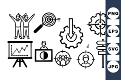 Business Strategy Icon Set For Marketing Presentations Product Image 1