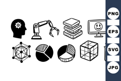 Tech Innovation Vector Icon Set for Business Use Product Image 1