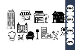 Minimalist Urban Business Icon Vector Set Product Image 1