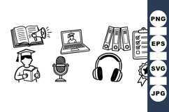 Online Education Icon Set for Digital Learning Product Image 1