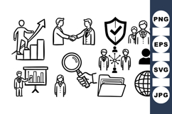 Business Icons SVG Vector Set for Corporate Use Product Image 1