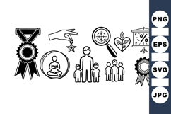 Vector Achievement and Success Icons Bundle for Business Product Image 1