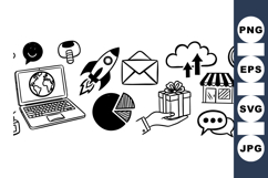 Business Icon Vector SVG Bundle For Marketing And Tech Product Image 1