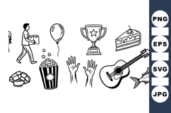 Hand Drawn Everyday Objects Clipart Bundle for Crafts Product Image 1