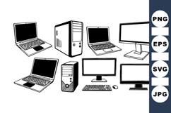 Vector Tech Device Clipart Set for Digital Projects Product Image 1