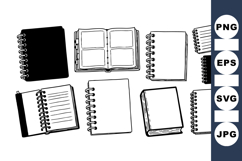 Vintage Spiral Notebook Clipart Bundle for Crafts Product Image 1