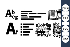 Vintage Typography And Letterpress Clipart Bundle For Crafts Product Image 1