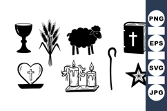 Religious Clipart Bundle for Christian Celebrations Product Image 1