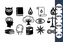 Esoteric Mystical Symbol Clipart Bundle for Crafts Product Image 1