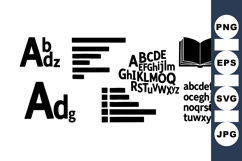 Complete Modern Typography Alphabet Vector Set Product Image 1