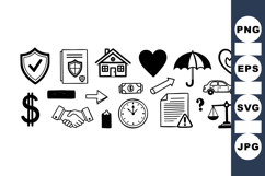 Hand Drawn Office Icons Bundle for Business Use Product Image 1
