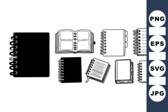 Hand Drawn Notebook Clipart Bundle for Planners and Journals Product Image 1