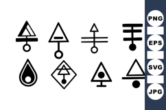 Minimalist Geometric Symbol Clipart Bundle for Design Product Image 1