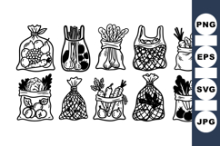 Rustic Hand Drawn Vegetable Market Clipart Set Product Image 1
