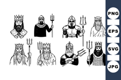 Medieval Kings Clipart Bundle For Historical Designs Product Image 1