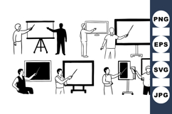 Business Presentation Silhouettes Clipart Bundle for Product Image 1