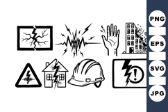 Emergency Safety Icon Bundle for Disaster Preparedness Product Image 1