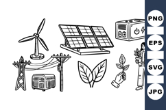 Renewable Energy Illustrations Bundle For Eco Projects Product Image 1