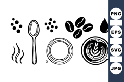 Hand Drawn Coffee Clipart Bundle For Crafts And Prints Product Image 1