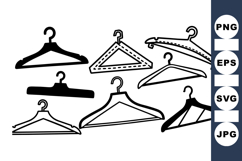 Hand Drawn Hanger Clipart Bundle For Fashion Projects Product Image 1