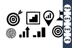 Business Growth Icon Collection for Marketing Plans Product Image 1