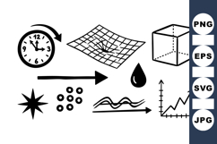 Scientific Diagram Vector Clipart Set for Education Product Image 1