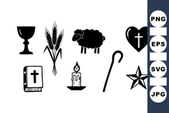 Religious Symbol Clipart Bundle for Spiritual Designs Product Image 1