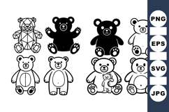 Cute Teddy Bear Clipart Bundle for Kids Projects Product Image 1
