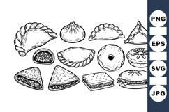 Vintage Hand Drawn Pastry Clipart Bundle for Bakers Product Image 1