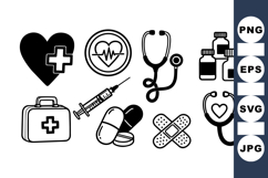 Medical Health Care Icon Set For Clinic Design Product Image 1