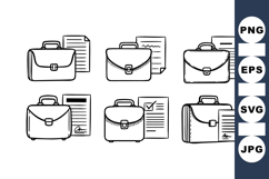 Professional Business Briefcase Icon Collection for Office Product Image 1