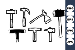 Hand Drawn Vintage Tool Clipart Set for Crafts Product Image 1