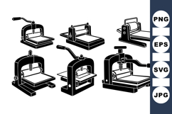 Vintage Embossing Machine Clipart Bundle for Crafts Product Image 1
