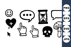 Hand Drawn Gothic Icon Collection For Web And Print Product Image 1