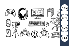 Gaming Tech Clipart for Streamers and Gamers Product Image 1