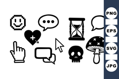 Gothic Halloween Icon for Dark Themed Design Product Image 1